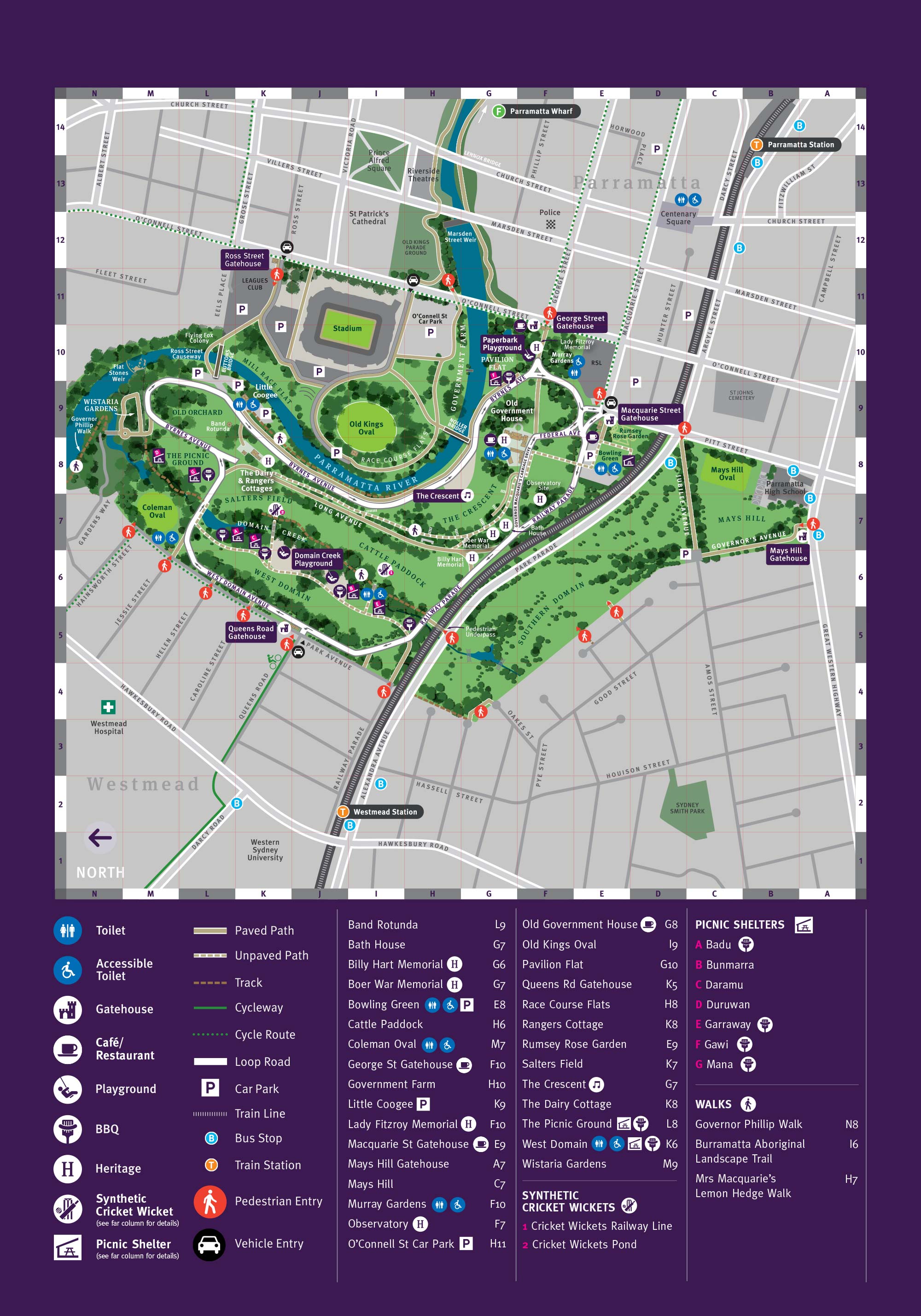 Parramatta Park MAP November 2020